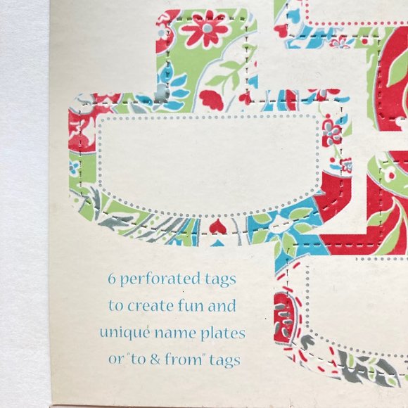 VTG Paisley Hexagonal Pinwheel Top Treat/Candy Boxes w/Name Tag (3 boxes x 4ct ) - Picture 13 of 15